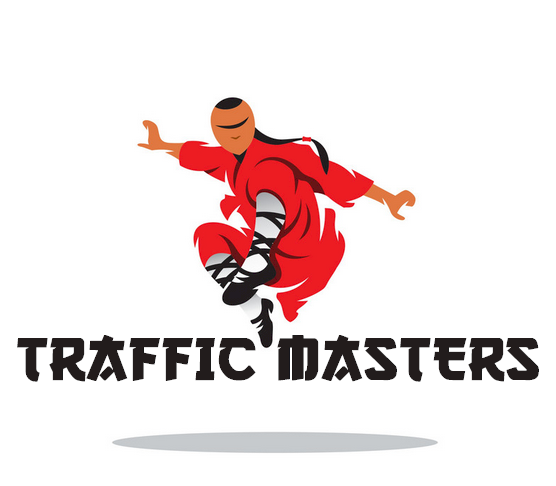 Traffic Masters Group logo — kung fu figure mark
